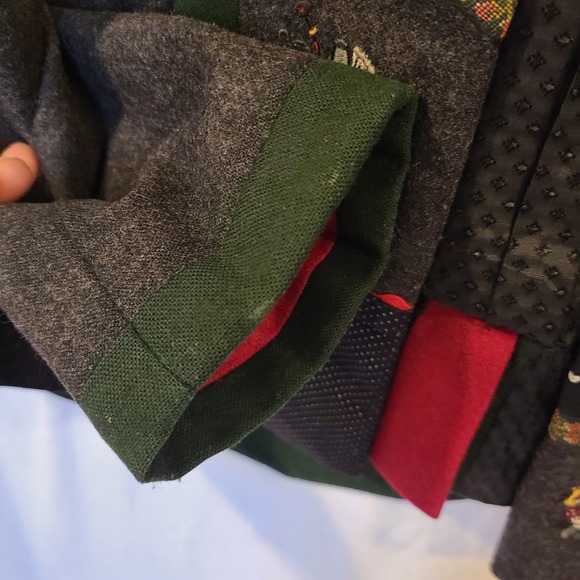 Vtg German wool blend Hammerschmid Gray blazer Mushrooms Octoberfest Euro Sz 36 - Picture 13 of 13